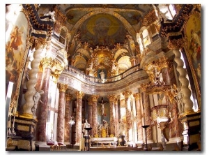 Hofkirche Chapel in the Residenz Palace, Baroque, Wurzburg, Germany