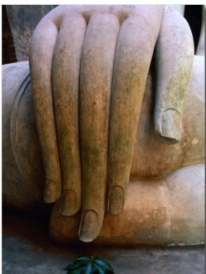 Giant Hand of the Sukhothai Style Buddha at Sri Chum Temple, Sukhothai, Sukhothai, Thailand