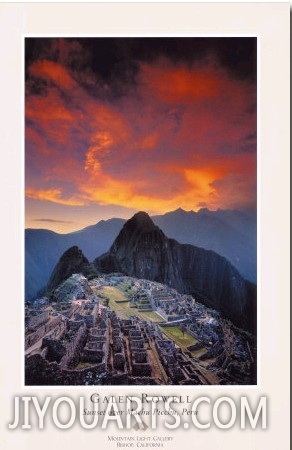 Sunset over Machu Picchu