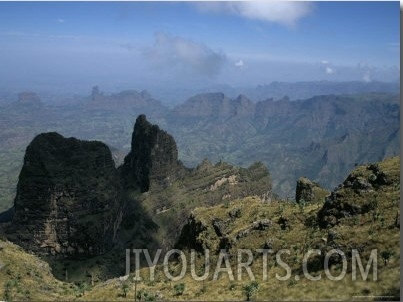 Mesas and Spires of Simien Range, Simien Mountains National Park, Ethiopia