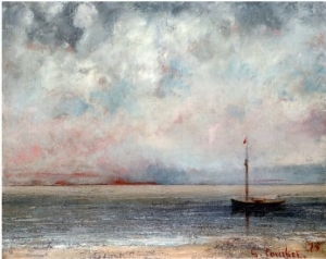 Clouds on Lake Leman, Dated 1875