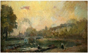 The Banks of the River Seine at St. Cloud