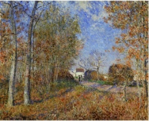 Road at the Forest Fringe (Forest of Fontainebleau Near Moret Su Loing), 1883