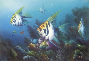deep sea fish Oil Painting 100% Handmade Museum Quality0014