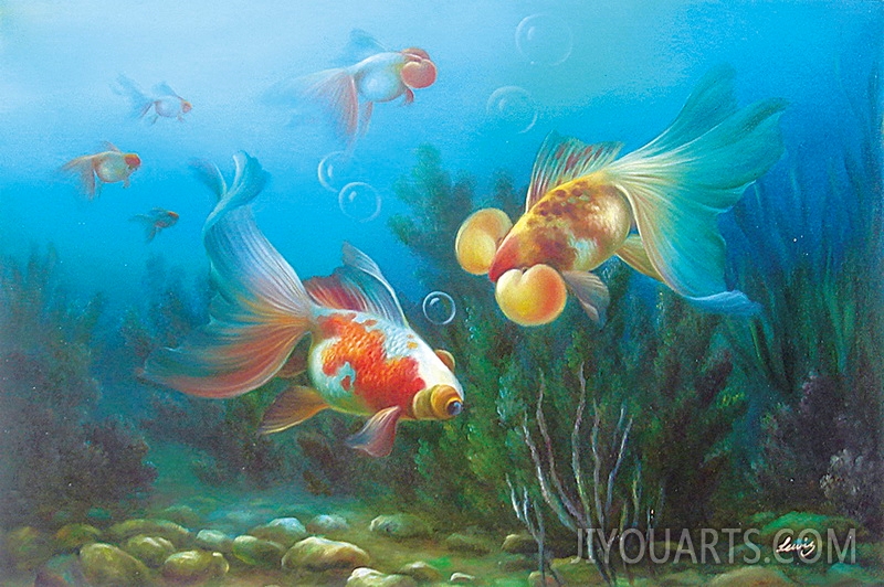 deep sea fish Oil Painting 100% Handmade Museum Quality0015