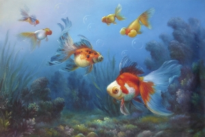deep sea fish Oil Painting 100% Handmade Museum Quality0016