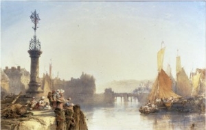 A Continental Town by a River, 1875