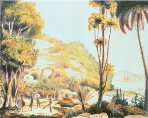 View of the Coast of Brazil Opposite the Island of Santa Catarina, c.1825