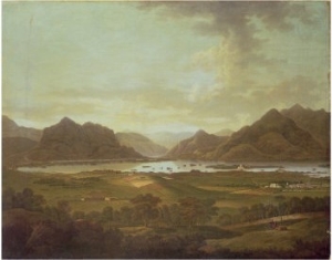 View of the Lakes and Mountains of Killarney, Ireland