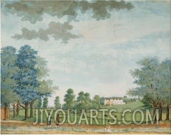 The Great House and Park at Chawton, circa 1700 (Gouache)