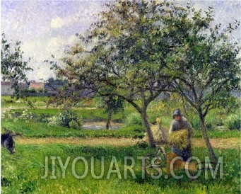 The Wheelbarrow, Orchard, circa 1881