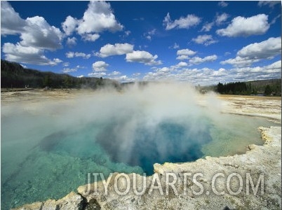 A View of the Sapphire Pool at the Biscuit Geyser Basin