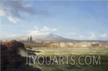 A View of Mount Etna from the Sea, 1833