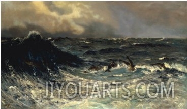 Dolphins in a Rough Sea, 1894