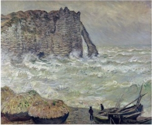 Rough Sea at Etretat, 1883