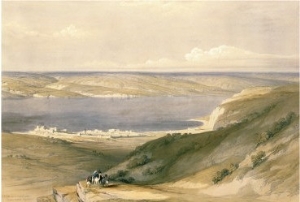 Sea of Galilee or Genezareth, Looking Towards Bashan, April 21st 1839, Pub. 1842