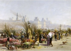Flower Sellers on the Banks of the Seine