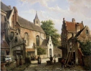 Street Scene in Delft