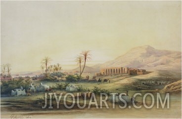 Valley of the Nile with the Ruins of the Temple of Seti I, 1844