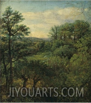 Valley Scene with Trees