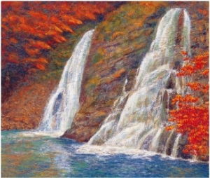 Waterfall at Mt. Tai Ping in Autumn