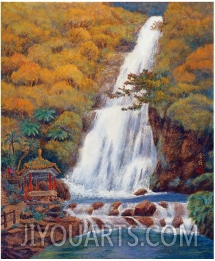 Waterfall at Wu Fong in Autumn
