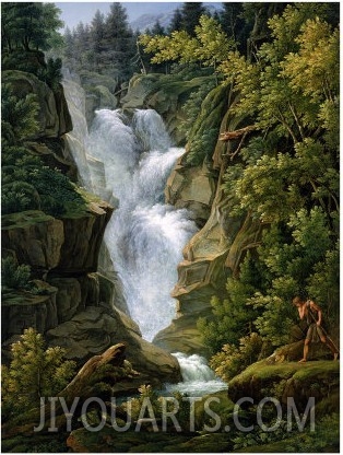 Waterfall in the Bern Highlands, 1796