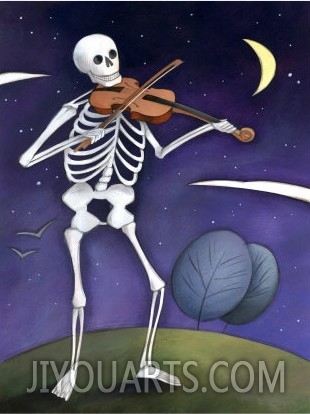 Skeleton Playing a Violin, Day of the Dead, Dia de los Muertos