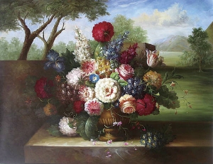 classical flower oil painting 0002