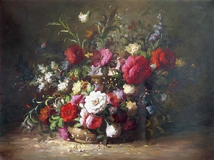 classical flower oil painting 0006