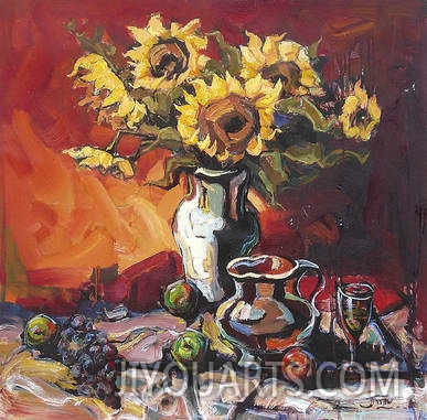 classical flower oil painting 0007