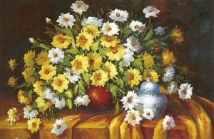 modern flower oil painting 0001