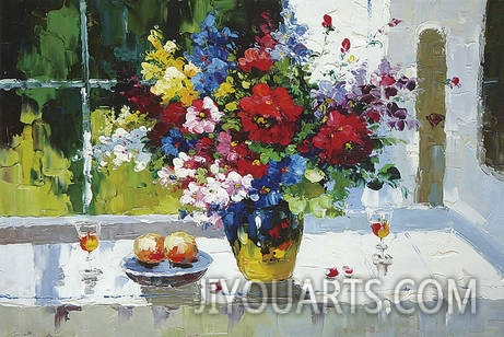 modern flower oil painting 0004