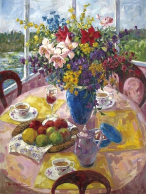 modern flower oil painting 0009