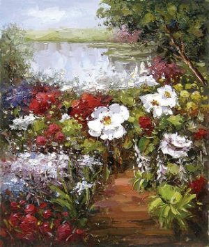 modern flower oil painting 0016
