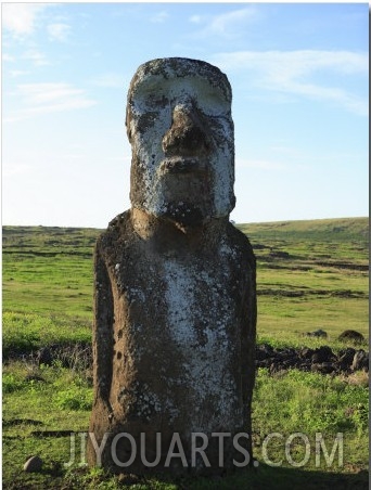 Moai Along the Coast of Easter Island at Ahu Tongariki