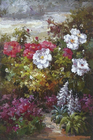 modern flower oil painting 0020