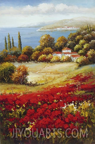 Landscape Oil Painting 100% Handmade Museum Quality0030