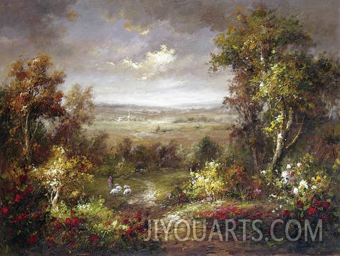 Landscape Oil Painting 100% Handmade Museum Quality0033