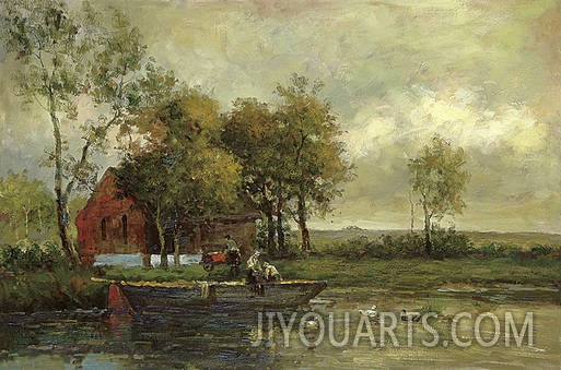 Landscape Oil Painting 100% Handmade Museum Quality0040
