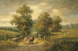 Landscape Oil Painting 100% Handmade Museum Quality0043