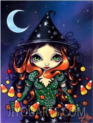 Halloween Art  Little Candy Witch