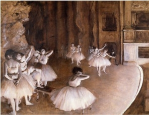 Ballet Rehearsal on the Stage, 1874