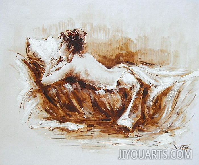 Nude Oil Painting 100% Handmade Museum Quality 0001,abstract nude woman