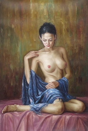 Nude Oil Painting 100% Handmade Museum Quality 0019