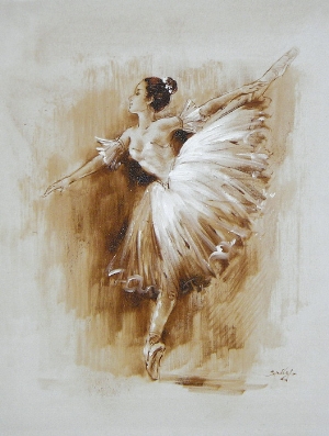 Nude Oil Painting 100% Handmade Museum Quality 0031,abstract ballet dancer