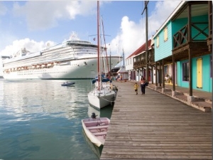 Golden Princess Cruise Ship Docked in St. John