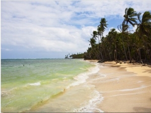 Beach in North East of Island, Little Corn Island, Corn Islands, Nicaragua, Central America