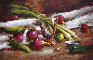 still life,vegetables in the kichen table