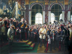 palace oil painting, gathering before the battle